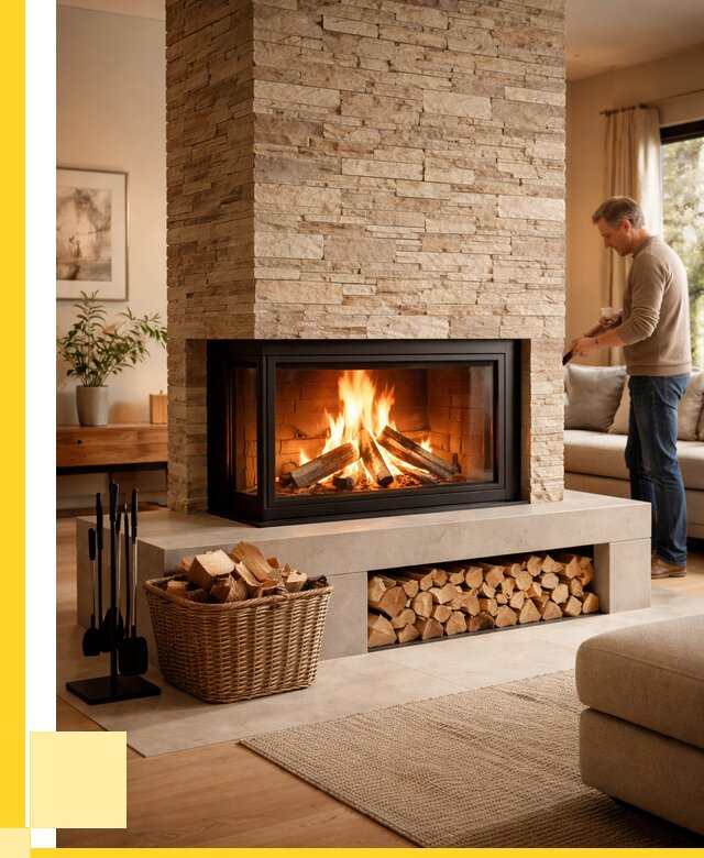 Дровяной камин под ключ в Великом Новгороде от 204600 р. | ЭриданВлк