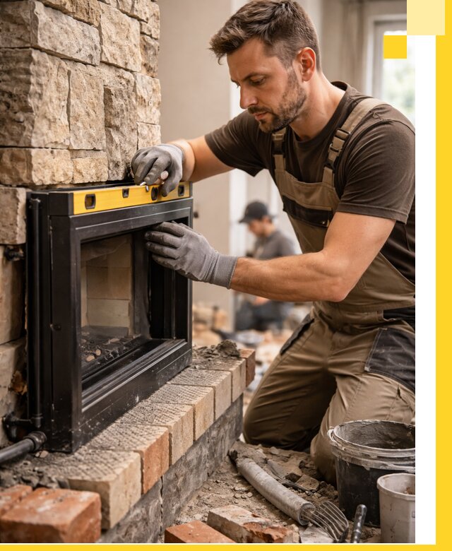 Дровяные камины под ключ в Великом Новгороде: монтаж, обустройство