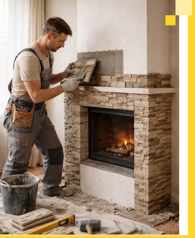 Изготовление и монтаж каминов для дома под ключ в Великом Новгороде