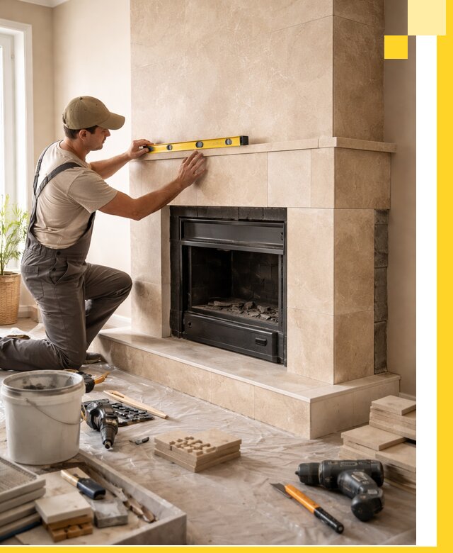 Установка и монтаж каминов в частном доме под ключ в Великом Новгороде