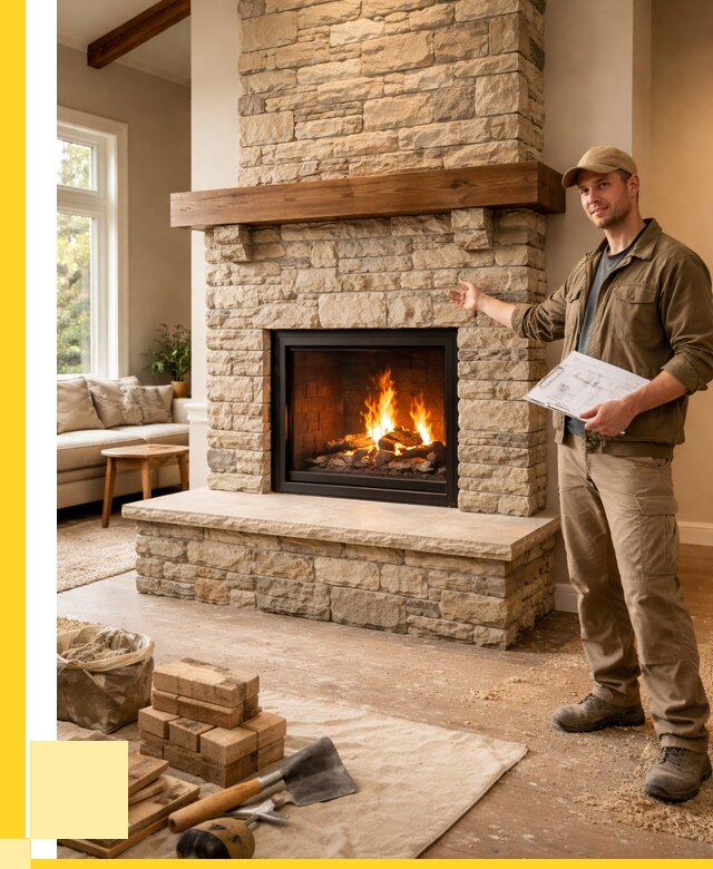 Камины под ключ в Великом Новгороде от 184140 р. | ЭриданВлк — установка