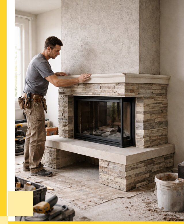 Изготовление каминов под ключ в Великом Новгороде от 153450 р. | ЭриданВлк