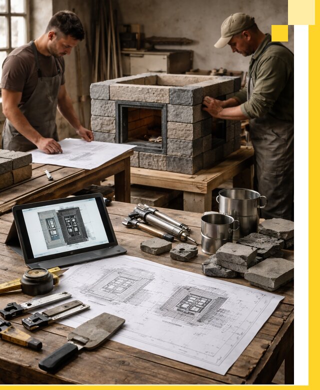 Разработка проектов печей с согласованием и монтажом в Великом Новгороде