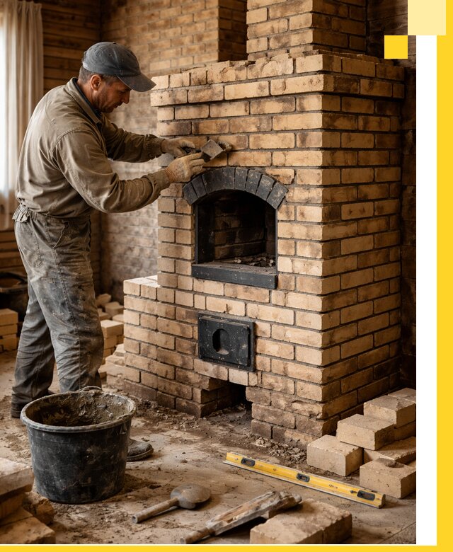 Кирпичные печи под ключ в Великом Новгороде: проектирование и кладка