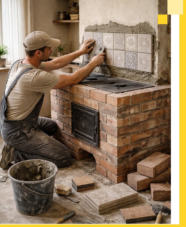 Печи с плитой на заказ монтаж гарантия и сервис в Великом Новгороде