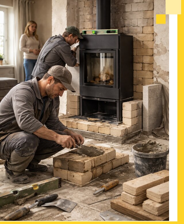 Печи и камины под ключ: проект, установка в Великом Новгороде