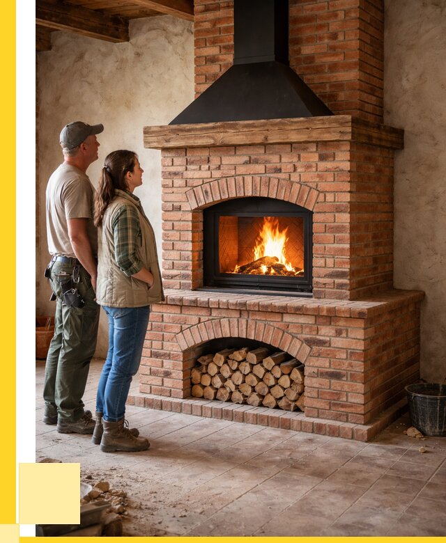 Печи камины из кирпича в Великом Новгороде от 122760 р. | ЭриданВлк