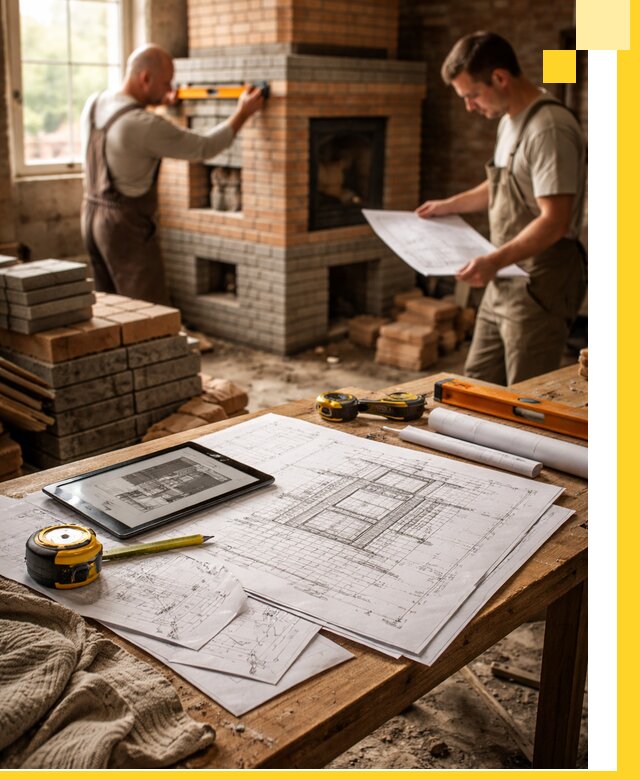 Проекты печей и каминов с индивидуальным дизайном в Великом Новгороде