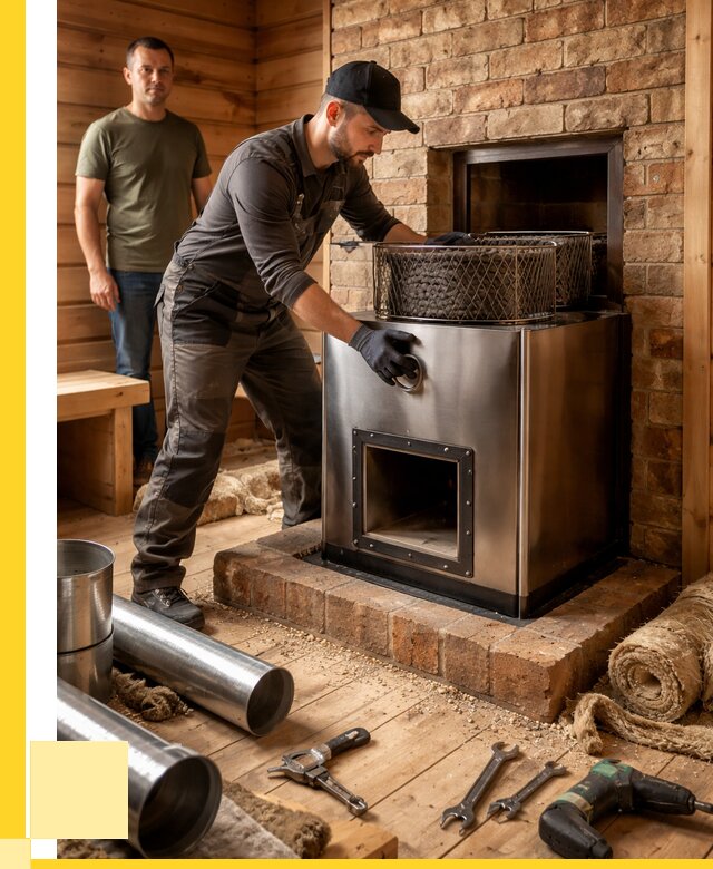 Монтаж банных печей под ключ в Великом Новгороде от 18414 р., ЭриданВлк