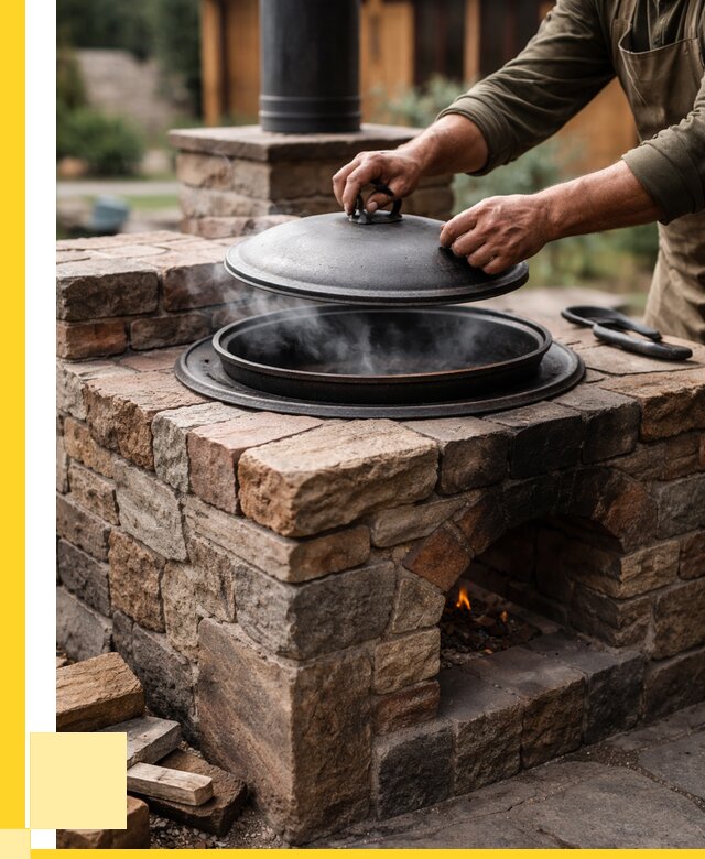 Печи для казана в Великом Новгороде по цене от 18414 р. | ЭриданВлк