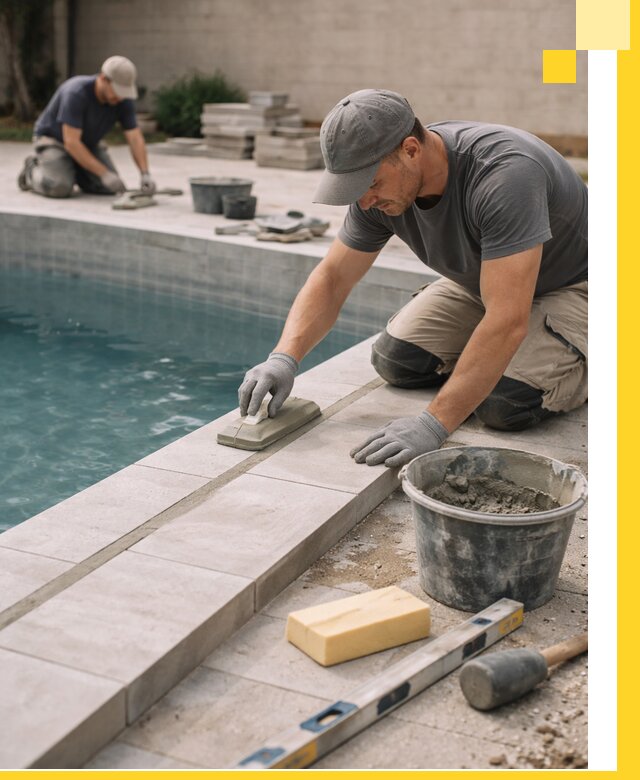 Отделка бассейнов в Великом Новгороде: декоративная отделка и гидроизоляция