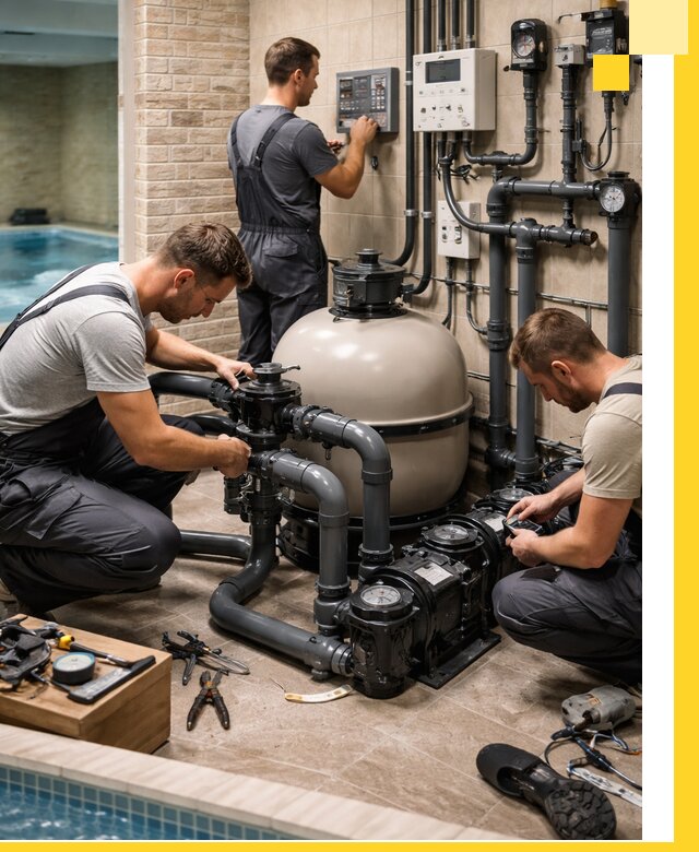 Комплексное оборудование для бассейнов под ключ в Великом Новгороде