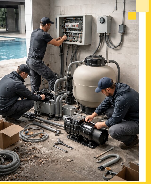 Профессиональный монтаж оборудования для бассейнов в Великом Новгороде