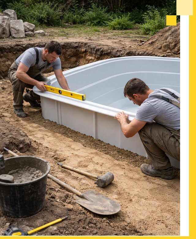 Производство и установка пластиковых бассейнов в Великом Новгороде под ключ