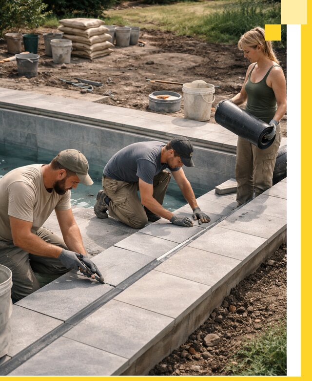 Строительство и монтаж уличных бассейнов под ключ в Великом Новгороде