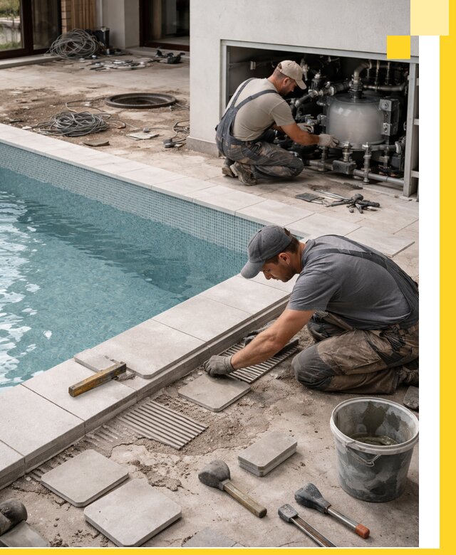 Строительство и монтаж бассейнов в коттедже в Великом Новгороде