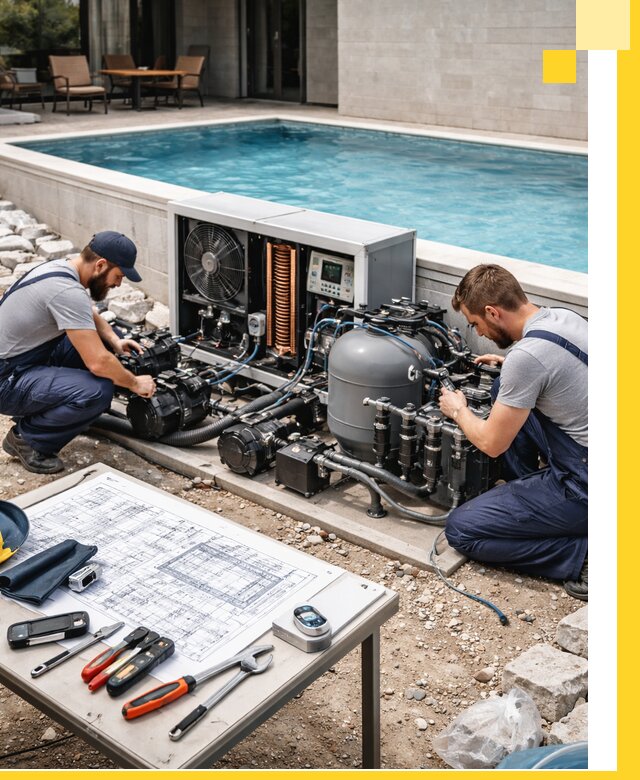 Проектирование и монтаж бассейнов с подогревом в Великом Новгороде