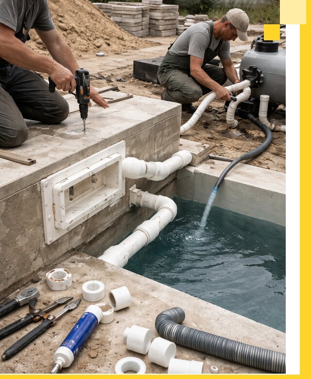 Строительство скиммерных бассейнов под ключ в Великом Новгороде