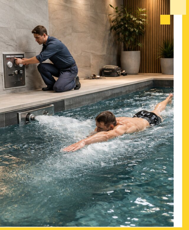 Проектирование и монтаж бассейнов с противотоком в Великом Новгороде