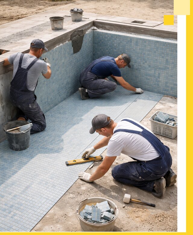 Укладка и установка плитки для бассейнов под ключ в Великом Новгороде