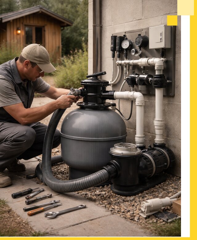 Продажа и монтаж фильтров и насосов для бассейнов в Великом Новгороде