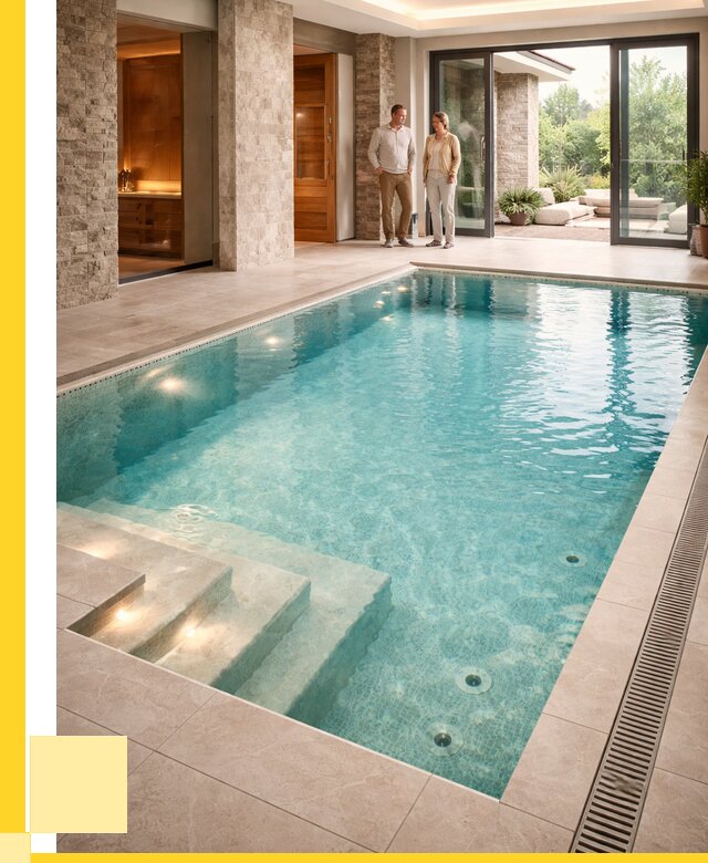 Бассейн во дворе в Великом Новгороде: проект, отделка от 1227600 р. | ЭриданВлк