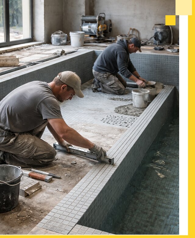 Строительство бассейна в частном доме в Великом Новгороде под ключ