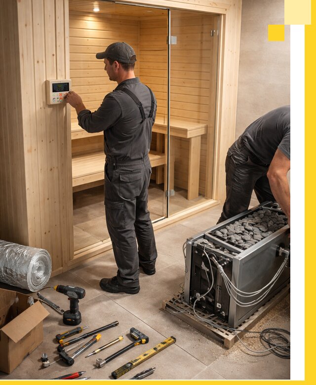 Поставка, установка и монтаж электрических саун в Великом Новгороде