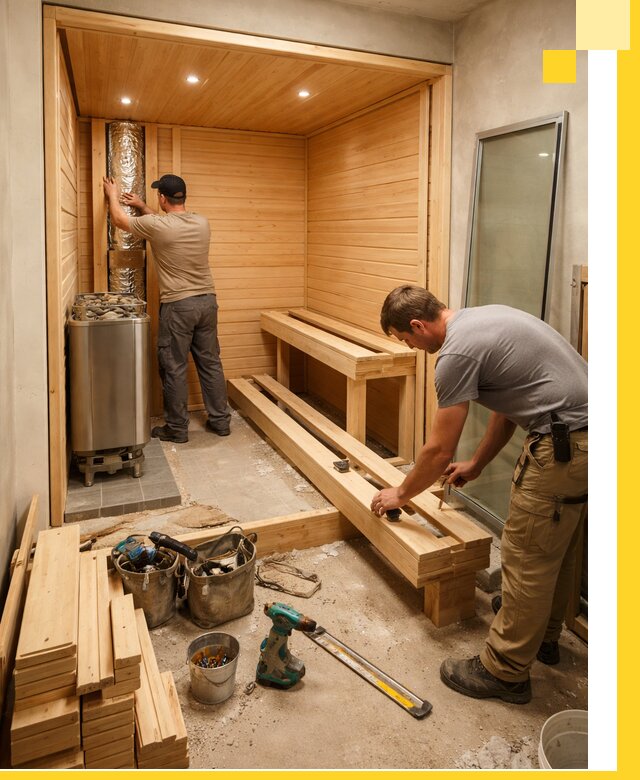 Проектирование и установка домашних саун под ключ в Великом Новгороде