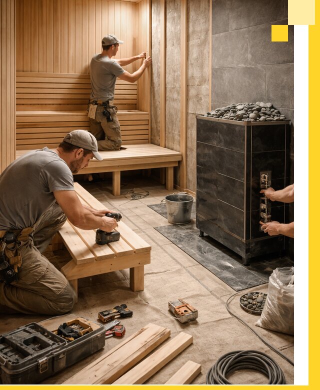 Дизайн и строительство интерьерных саун под ключ в Великом Новгороде
