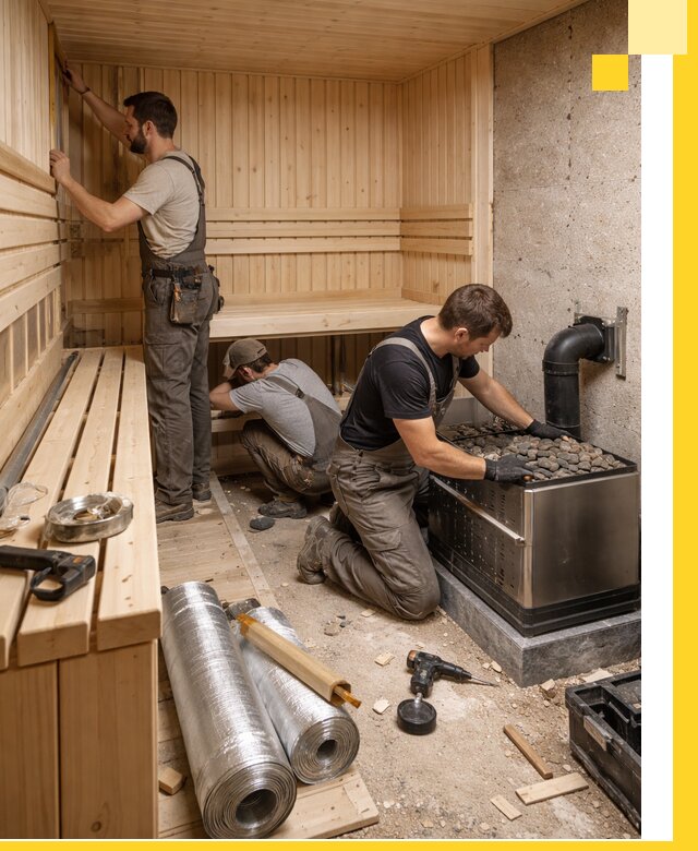 Индивидуальные сауны на заказ в Великом Новгороде под ключ, проект и монтаж