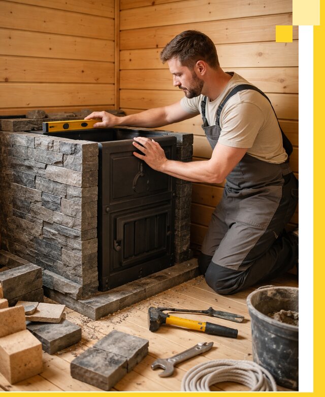 Производство и установка печей для саун под ключ в Великом Новгороде