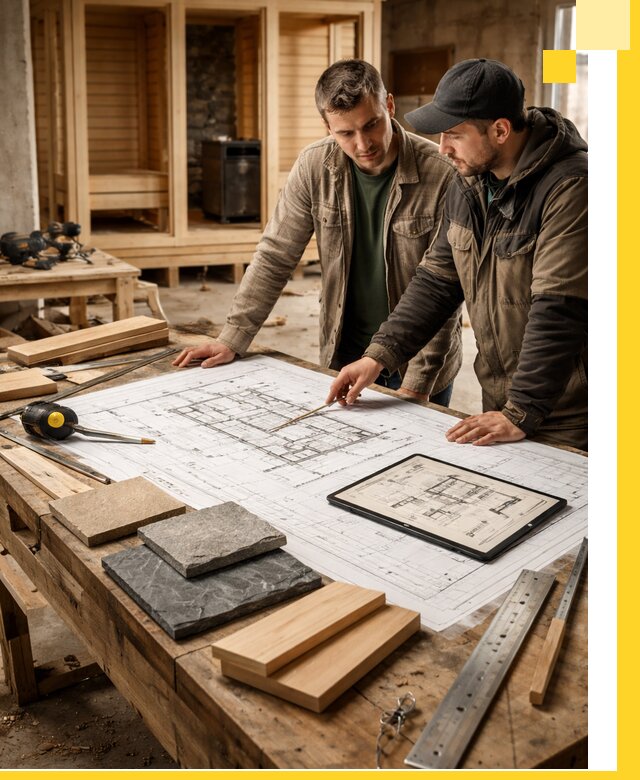 Проекты бань под ключ и планы строительства в Великом Новгороде