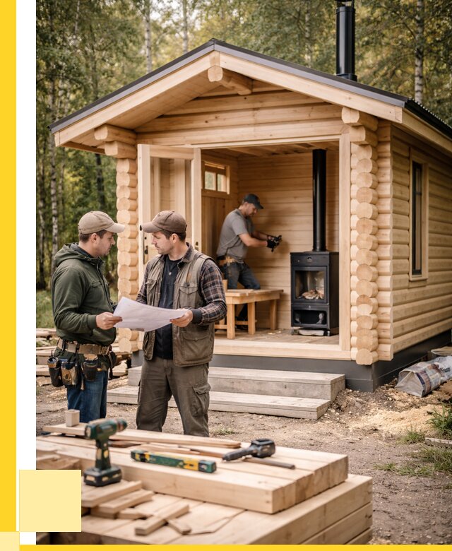 Монтаж бань под ключ в Великом Новгороде — от 204600 р. | ЭриданВлк