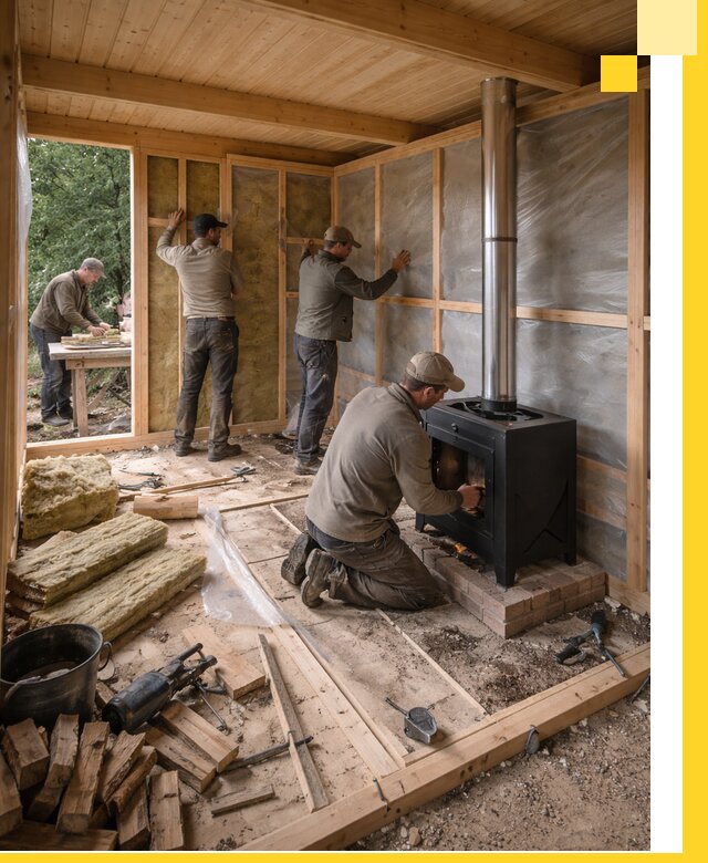 Профессиональный монтаж бань под ключ в Великом Новгороде для дома