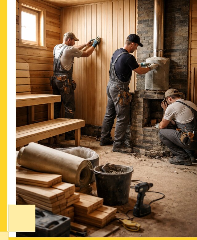 Ремонт бань под ключ в Великом Новгороде от 46035 р. | ЭриданВлк