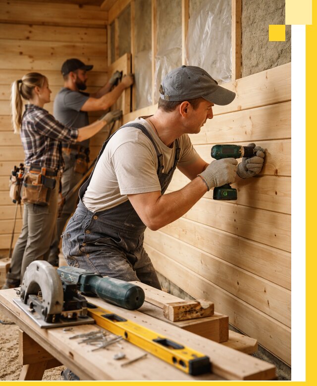 Обшивка бань под ключ в Великом Новгороде: отделка стен и потолков