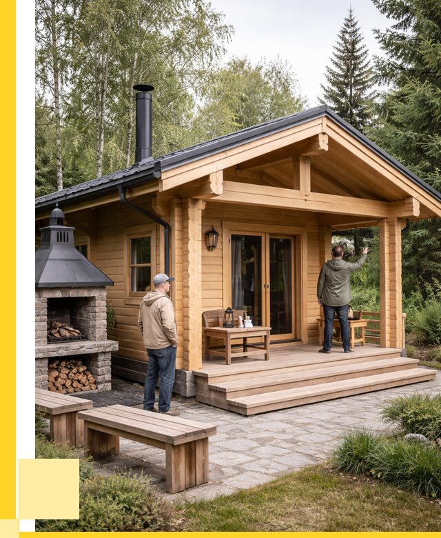 Деревянные бани под ключ в Великом Новгороде от 460350 р. | ЭриданВлк