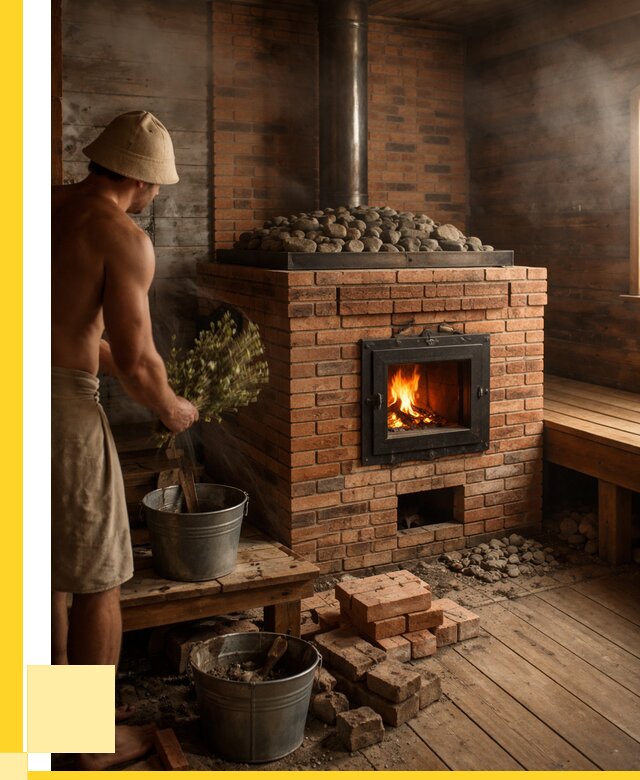 Кирпичные банные печи в Великом Новгороде от 92070 р. | ЭриданВлк