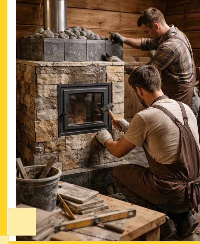 Облицовка банной печи в Великом Новгороде от 15345 р. | ЭриданВлк