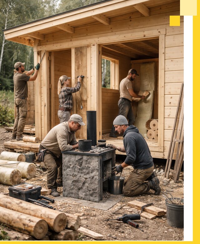 Купить баню под ключ в Великом Новгороде строительство монтаж отделка