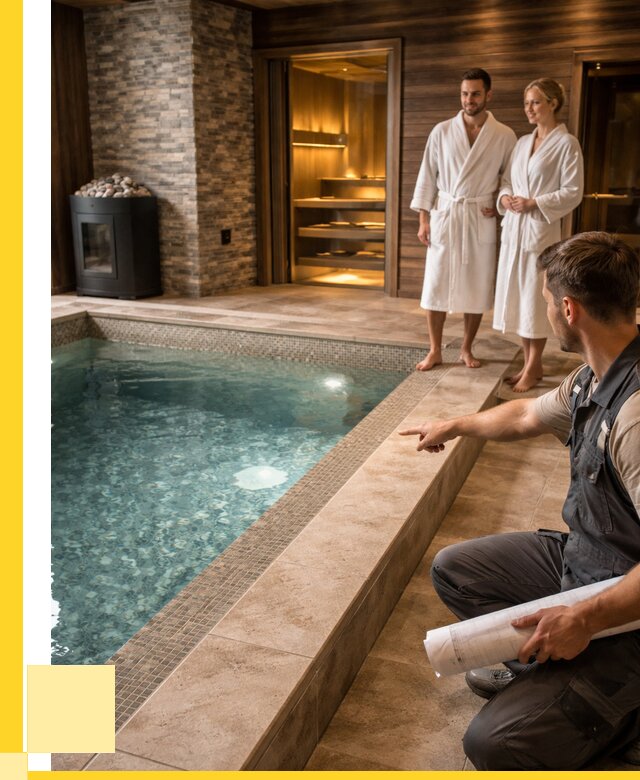 Проект бани с бассейном под ключ в Великом Новгороде от 66495 р. | ЭриданВлк