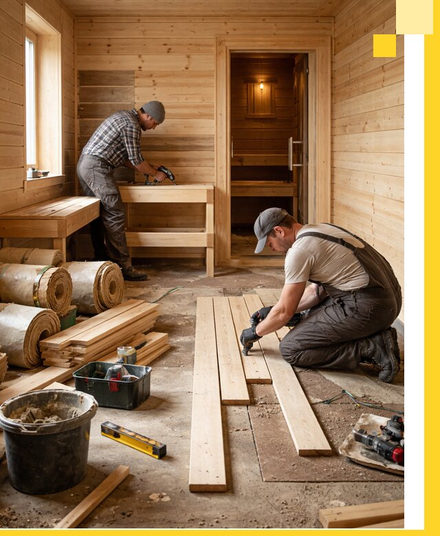 Индивидуальный проект бани с комнатой отдыха под ключ в Великом Новгороде