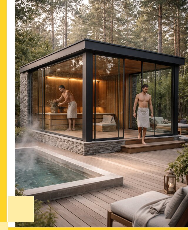 Стеклянные бани и двери в Великом Новгороде от 460350 р. | ЭриданВлк