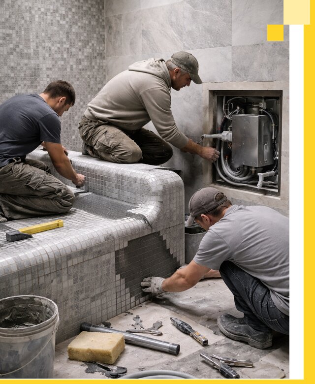 Проекты хамамов под ключ в Великом Новгороде и дизайн и строительство