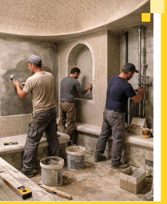 Профессиональный монтаж хамамов под ключ в Великом Новгороде с гарантией